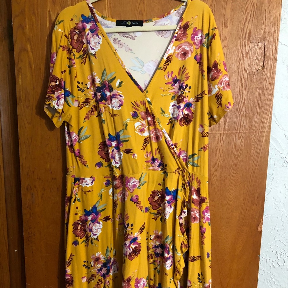 Floral wrap dress